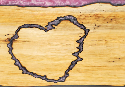 Sweetheart Aspen and pink remnant cutting board