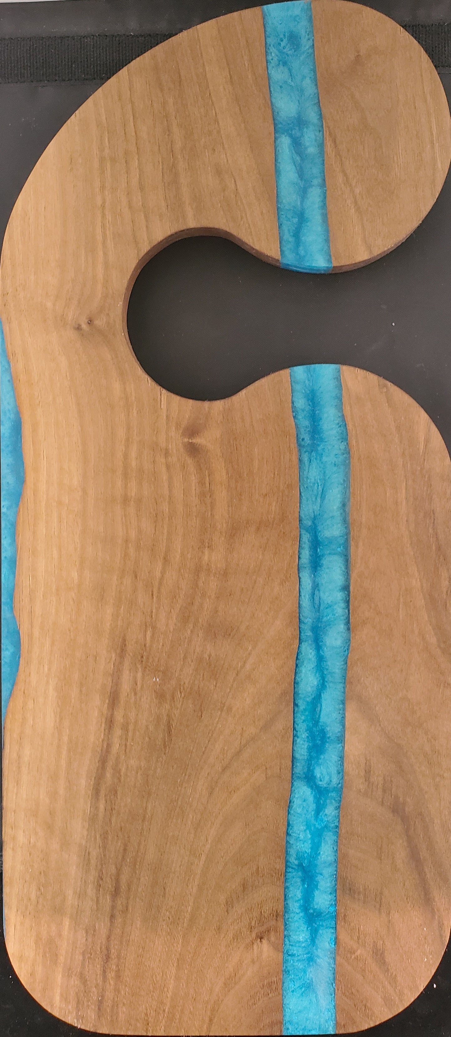 Walnut with turquoise resin Cheeseboard