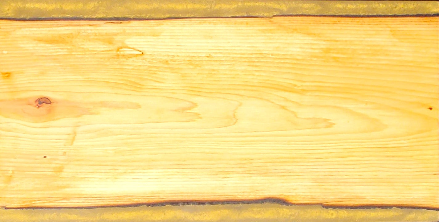 Cedar and gold cutting board